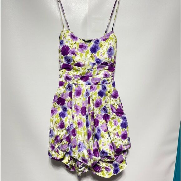 Floral Bubble Dress Junior’s Size 1 spaghetti strap - Picture 17 of 17